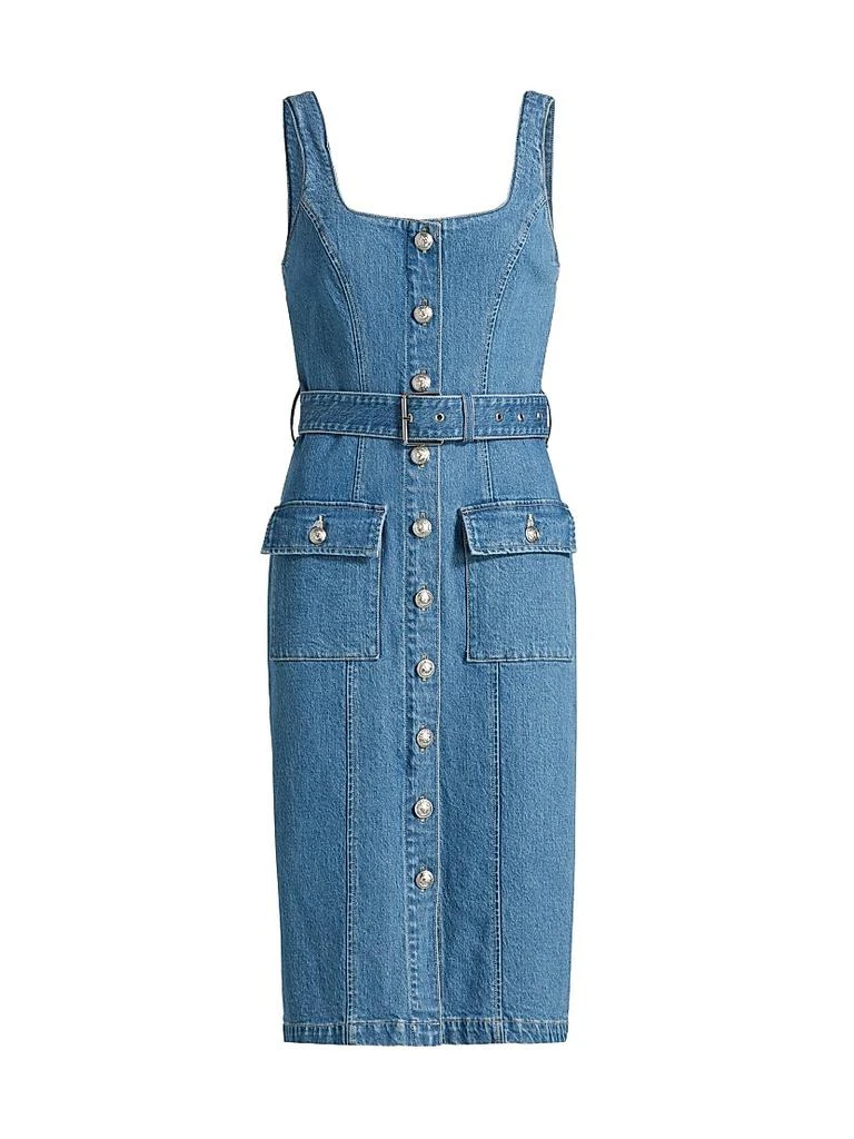 L'Agence Denim Tank Midi-Dress 1