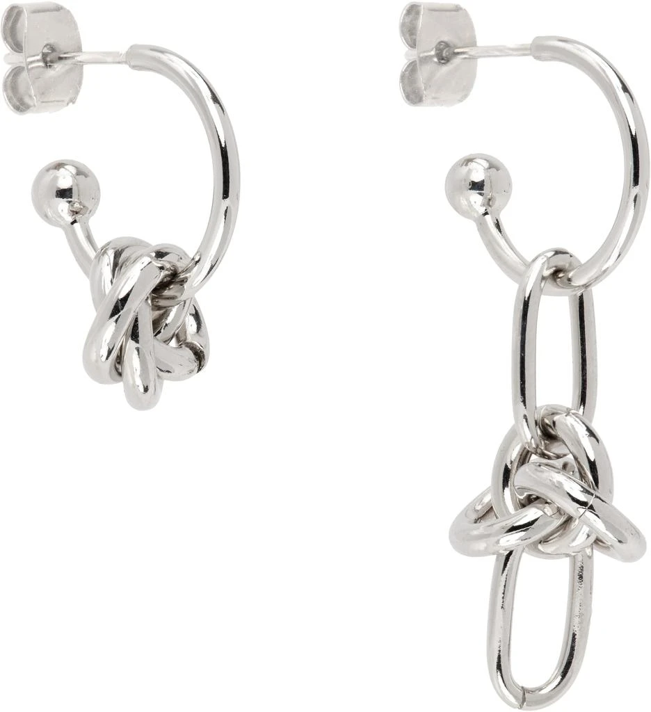 Justine Clenquet Silver Daria Earrings 2