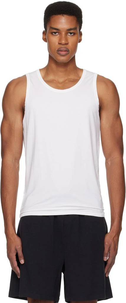 SKIMS Three-Pack White SKIMS Stretch Tank Tops 1