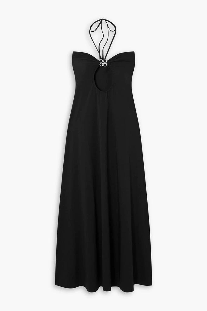 DODO BAR OR Whitney embellished cutout stretch-jersey halterneck maxi dress 1