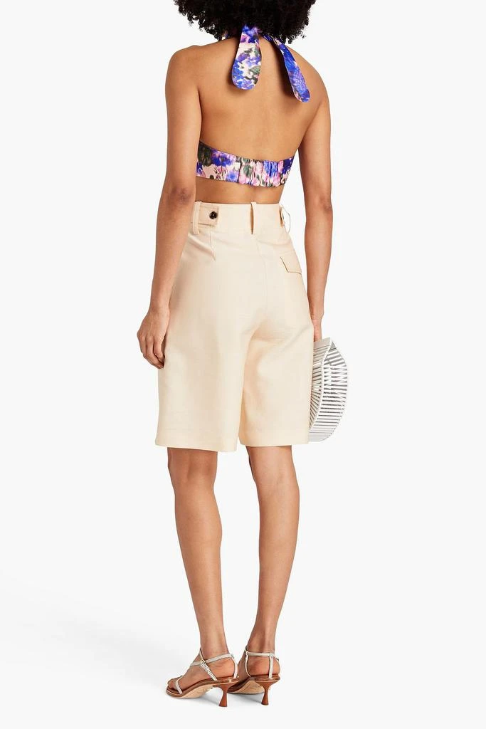 Zimmermann Floral-print silk halterneck bra top 3