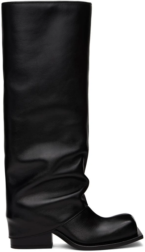 FIDAN NOVRUZOVA Black Havva Chunky Heel Trouser Boots 1