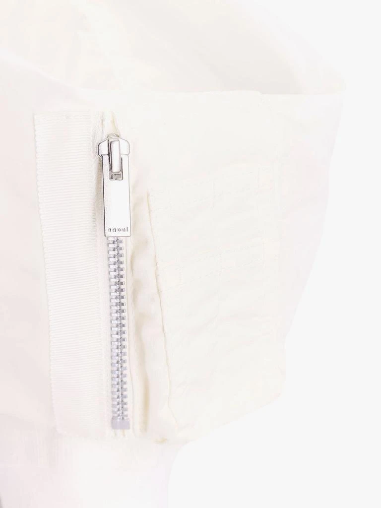 Sacai Cotton t-shirt with nylon short sleeve 4