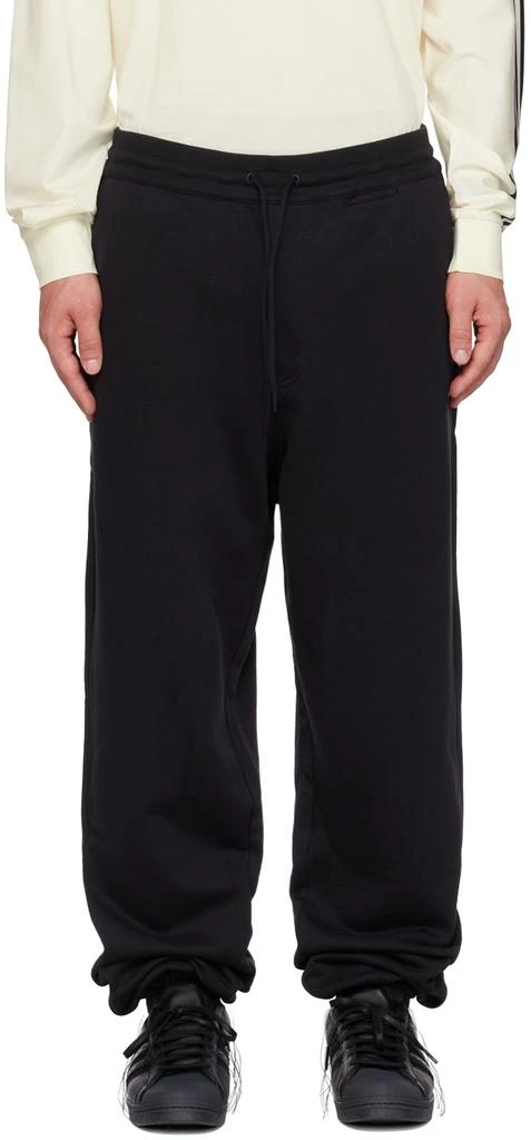 Y-3 Black Elasticized Sweatpants 1