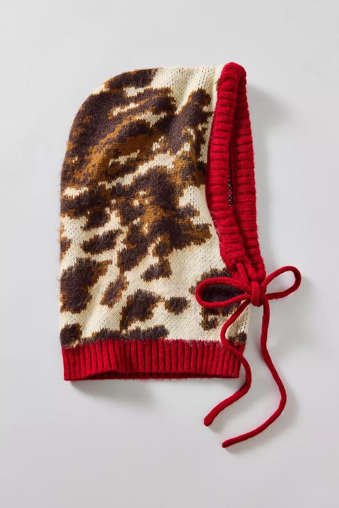 Urban Outfitters Cow Print Balaclava Hood