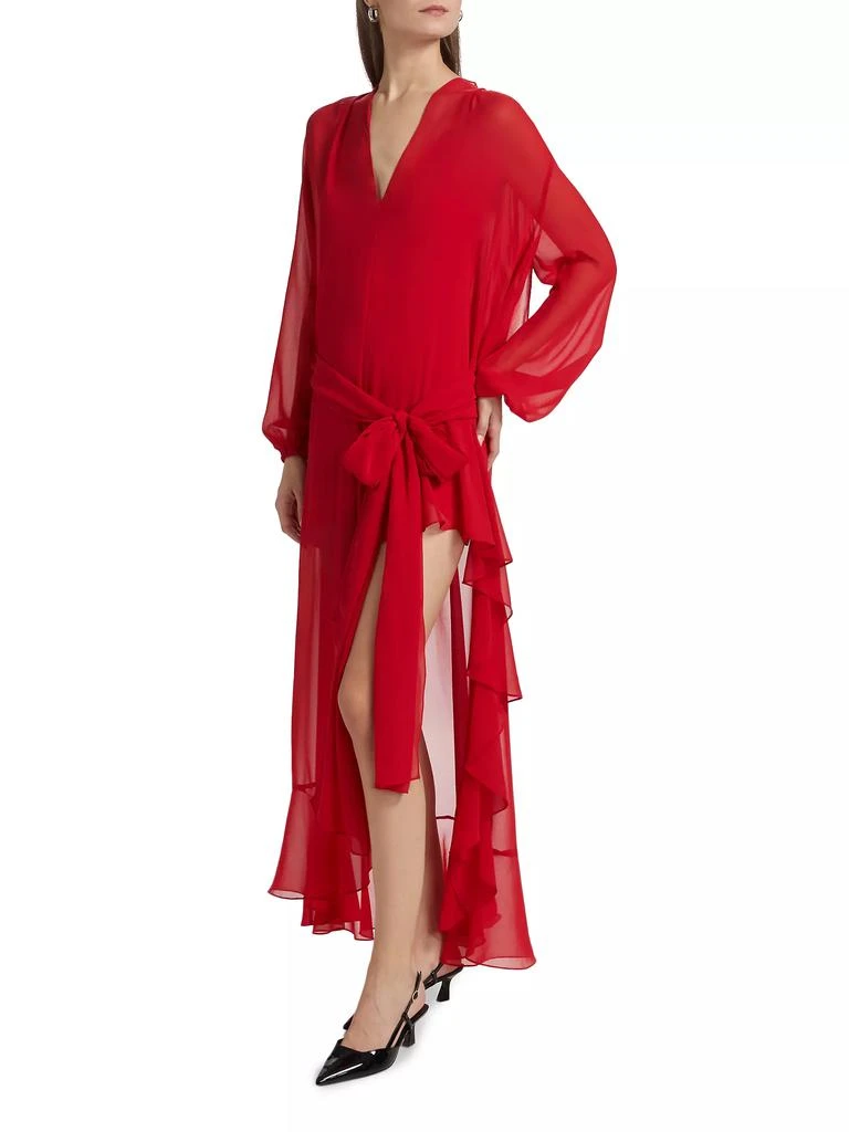 Amanda Uprichard Calliope Tie-Waist Maxi Dress 4