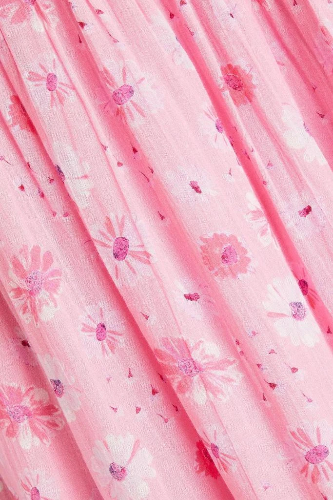 LOVESHACKFANCY Miri smocked floral-print cotton-gauze midi dress 4