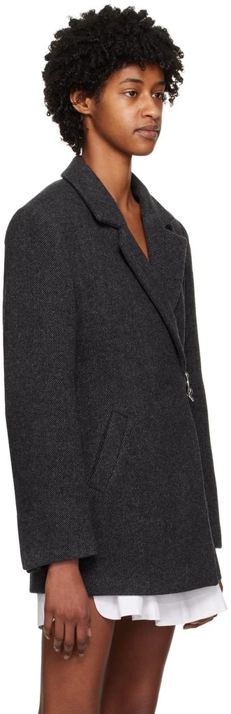 Ganni Gray Suiting Blazer 2