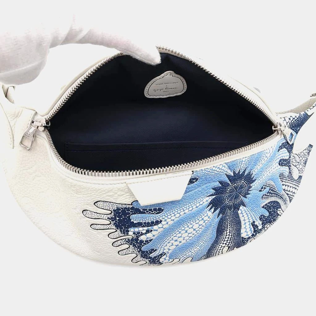 Louis Vuitton Louis Vuitton White Blanc Taurillon Leather Maxi Bumbag 6