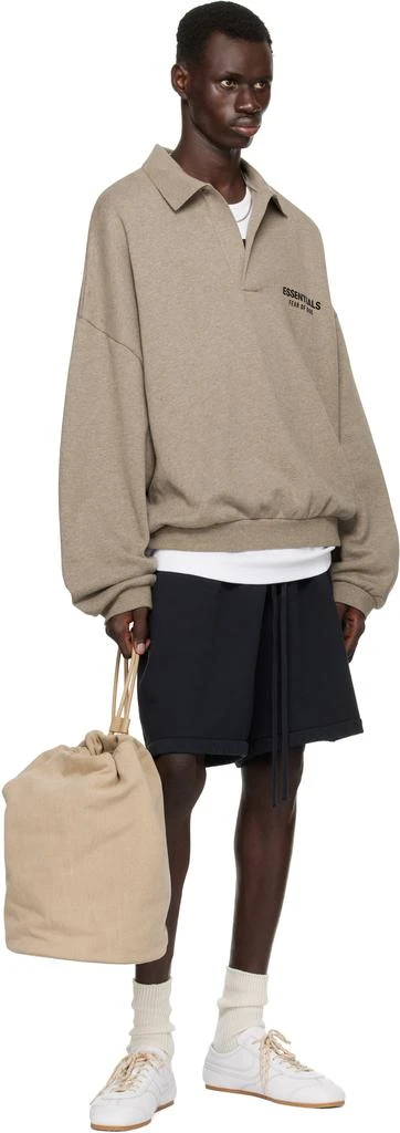 Essentials Gray Fleece Polo 5