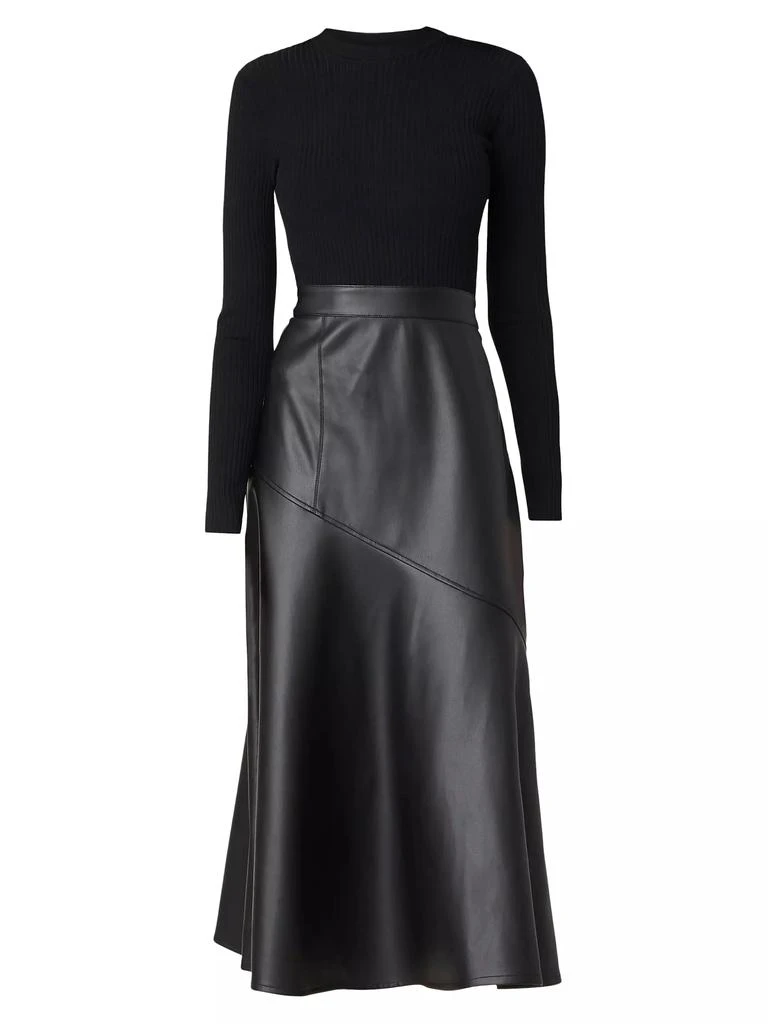 Shoshanna Lonnie Combo Midi-Dress 1