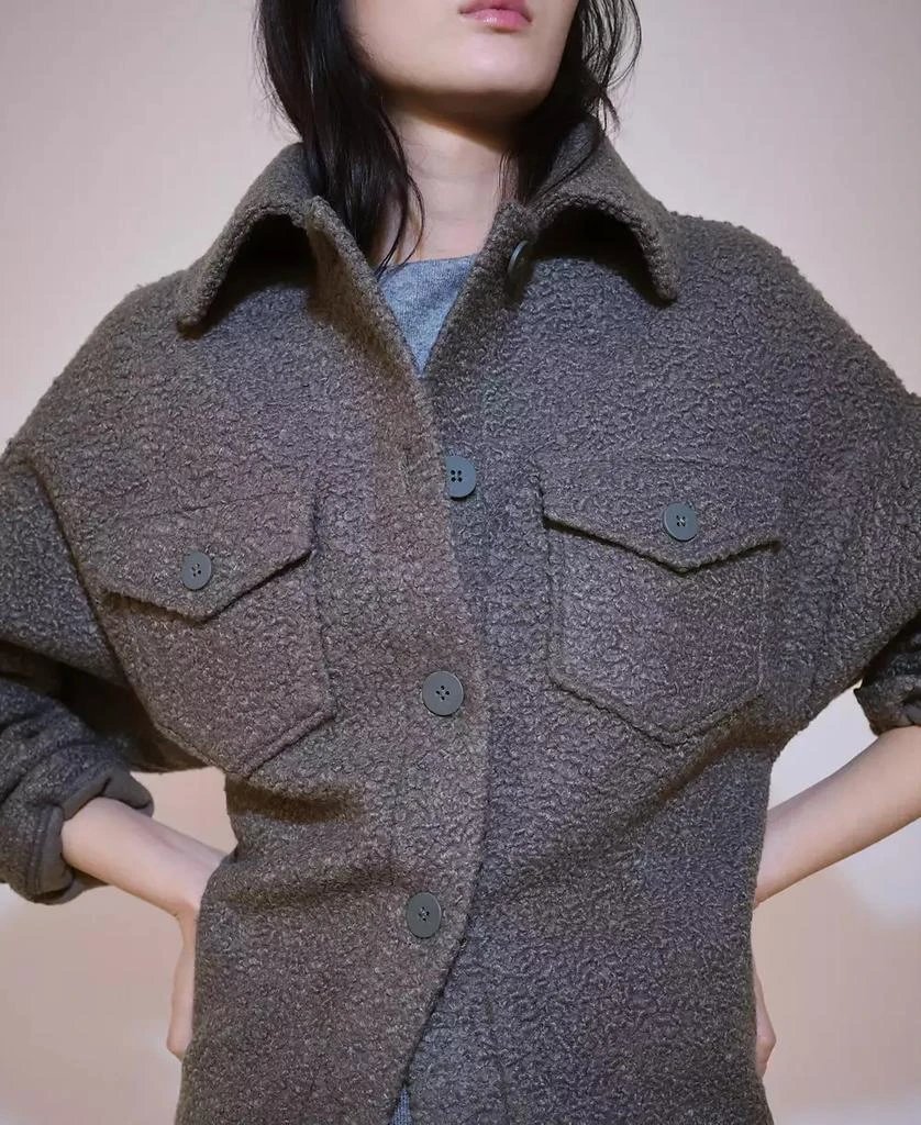 Mango Women's Pockets Detail Boucle Jacket 1