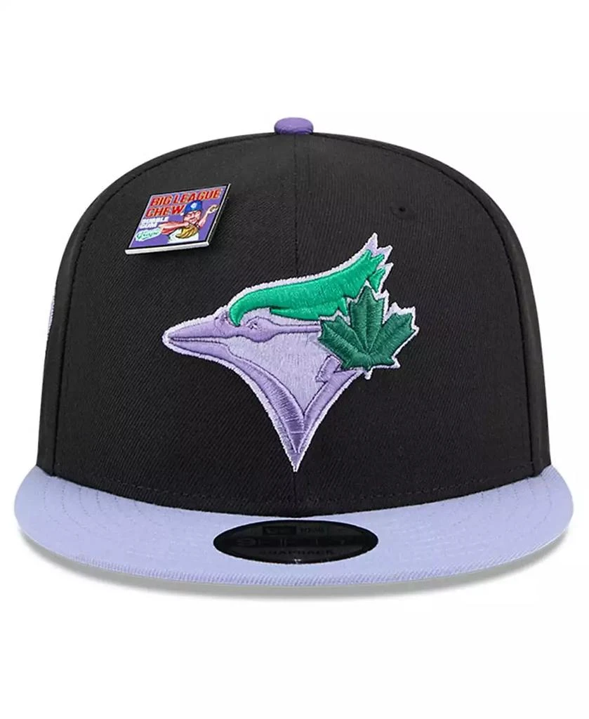 New Era Men's Black/Purple Toronto Blue Jays Grape Big League Chew Flavor Pack 9FIFTY Snapback Hat 4