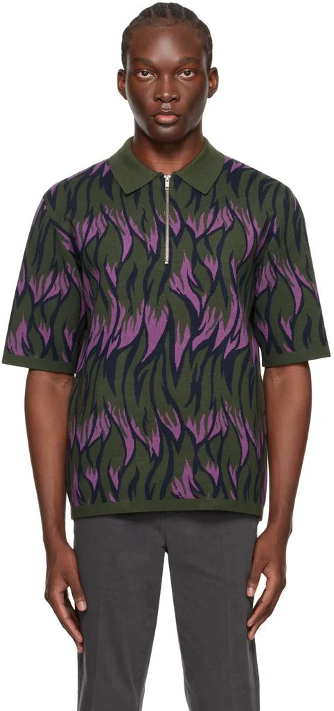 Samsøe Samsøe Purple & Green Garam Polo 1
