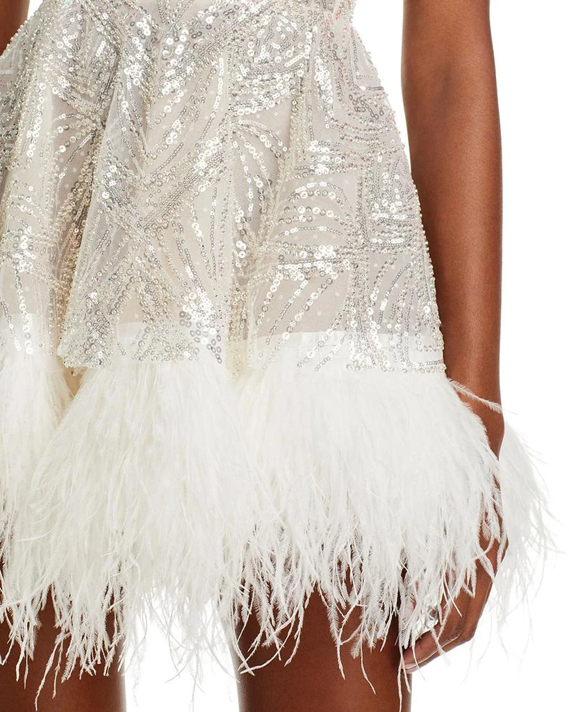 BRONX AND BANCO Mademoiselle Beaded Bustier Mini Dress 6