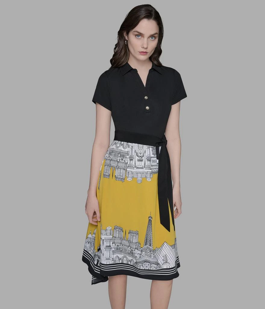 Karl Lagerfeld Paris PARIS SCENE SHIRT DRESS 4