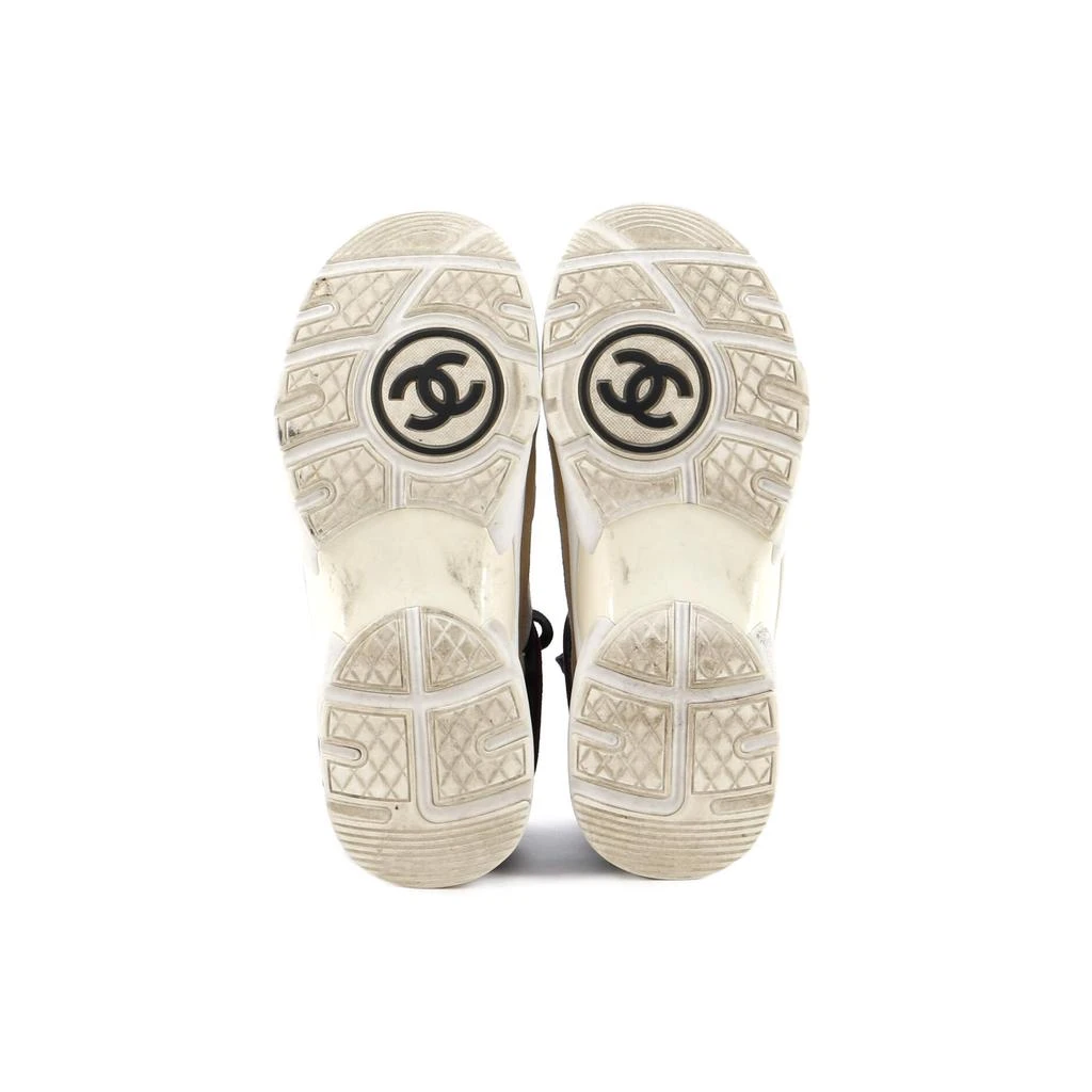 Chanel Women's CC High-Top Sneakers Suede and Leather 4