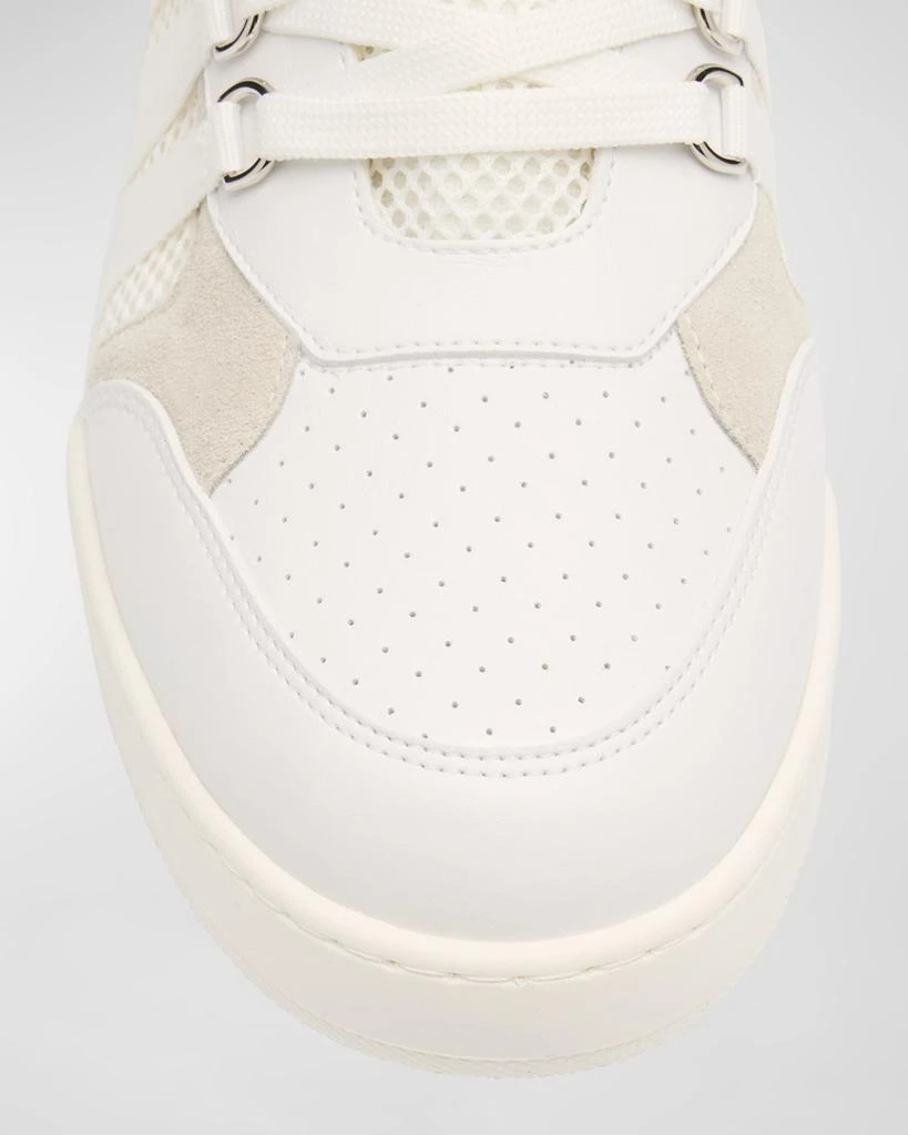 Moschino Men's Streetball Mesh and Leather Low-Top Sneakers 6