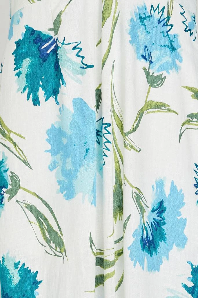 Diane von Furstenberg Majorie floral-print slub woven midi dress 4