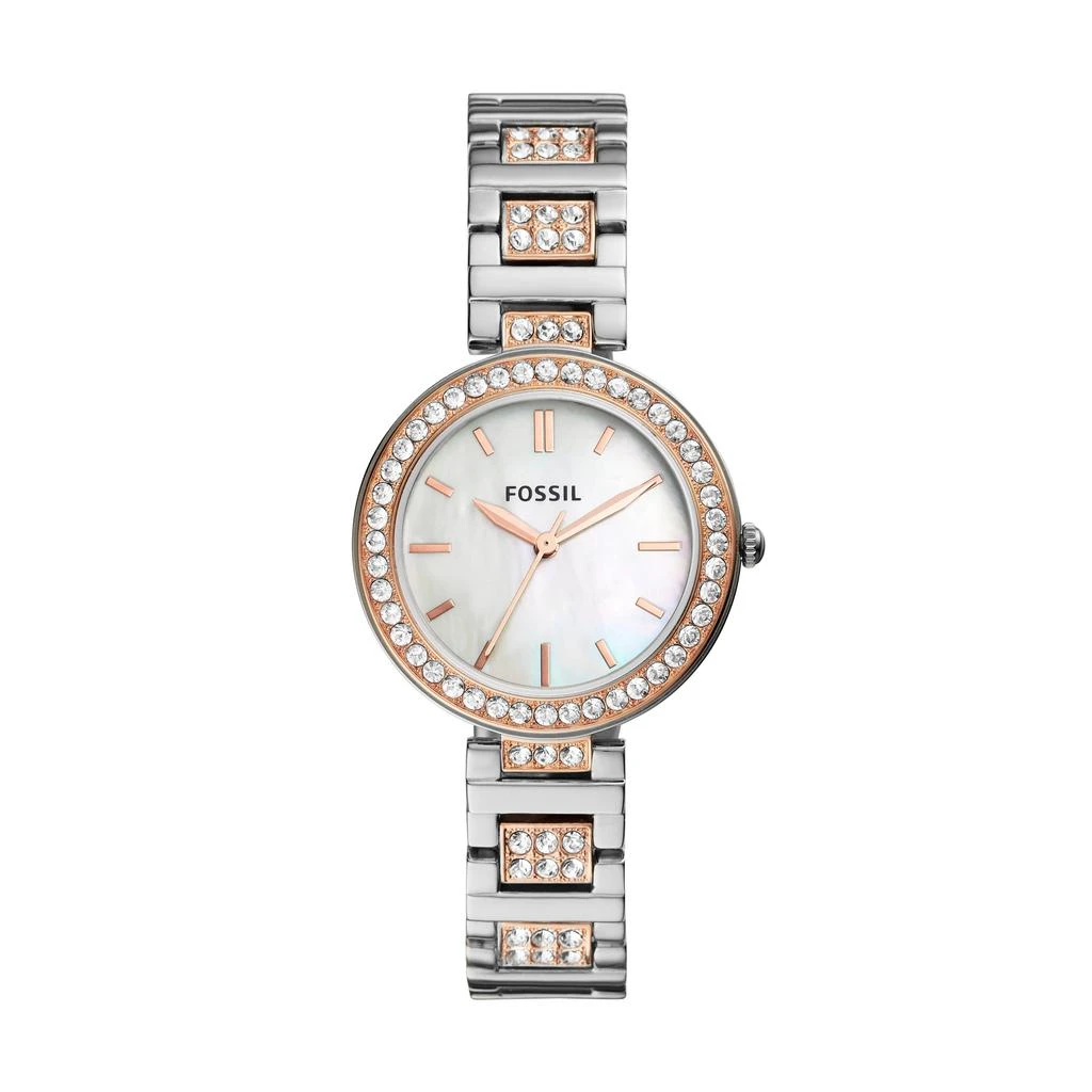 Fossil Women
s Karli Three-Hand, Stainless Steel Watch 1