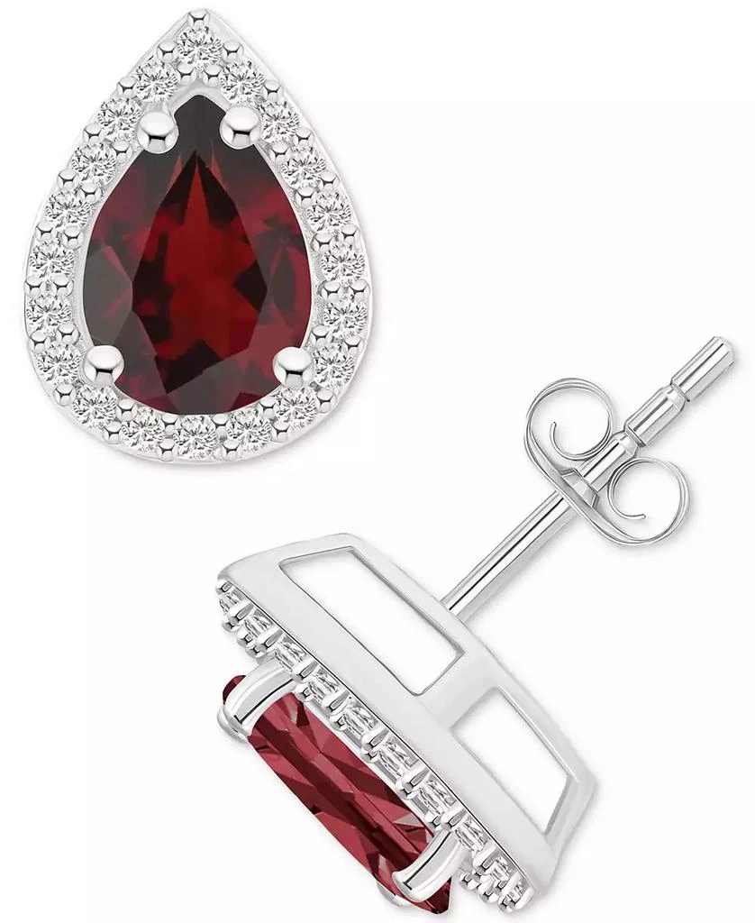 Macy
s Amethyst (1-1/3 ct. t.w.)
Lab Grown White Sapphire (1/4 ct. t.w.) Stud Earrings in 10k Gold (Also in Additional Gemstones)