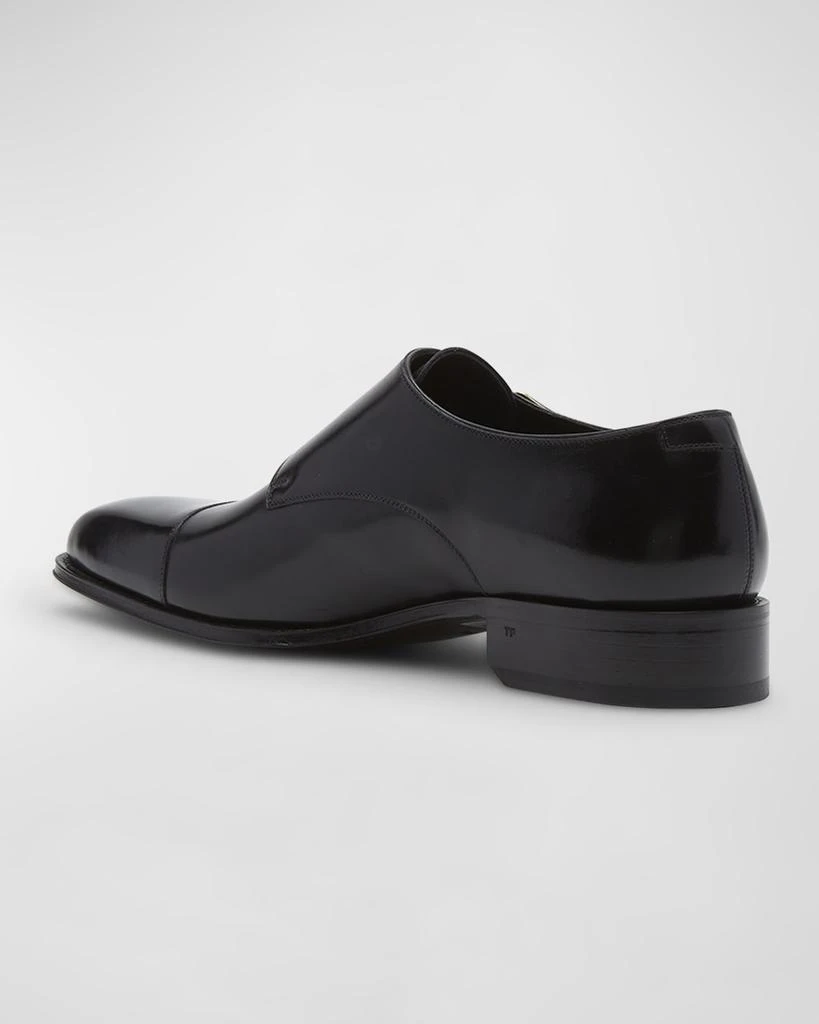 Tom Ford Men's Claydon Leather Double-Monk Strap Loafers 4