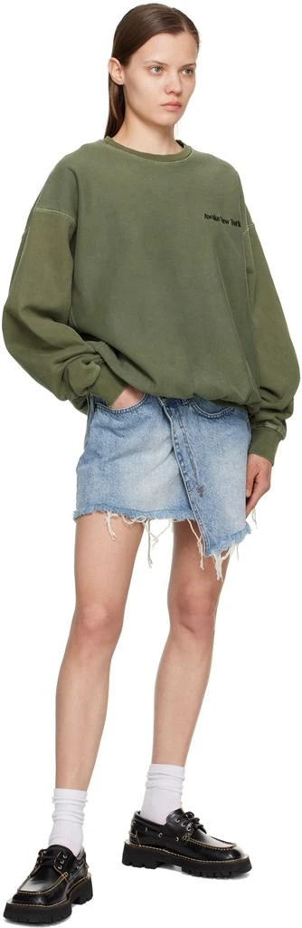 Awake NY Green Pigment-Dyed Sweatshirt 4