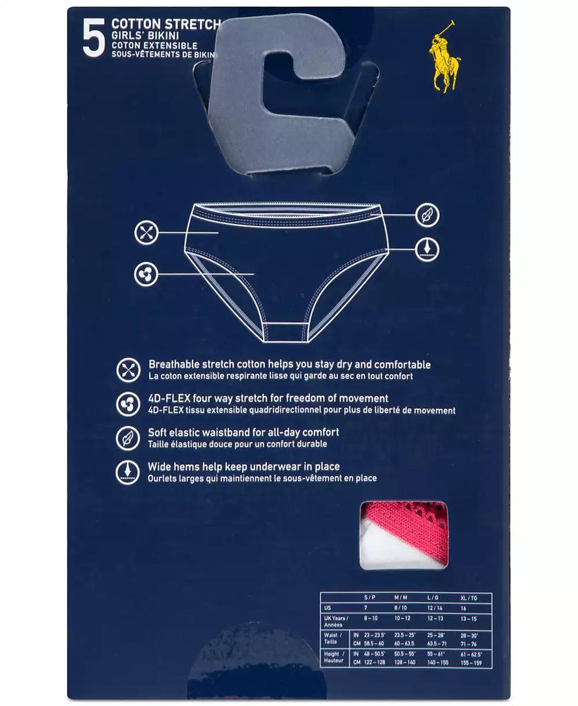 Ralph Lauren Big Girls Bikini Brief 5-Pack