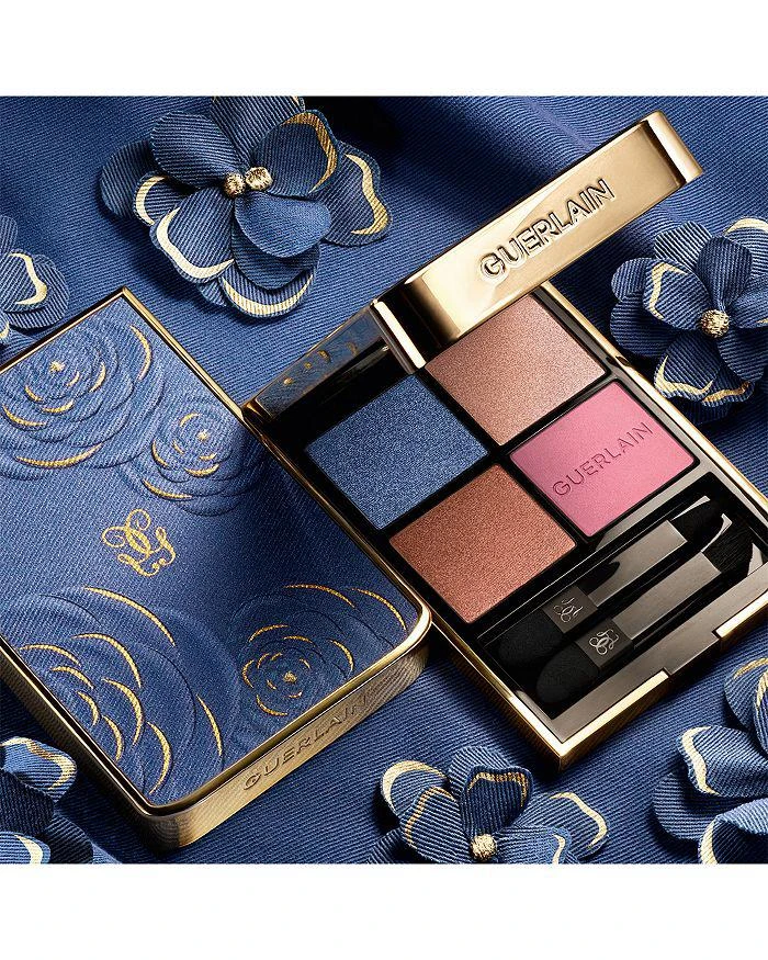 Guerlain Limited Edition Ombres G Quad Denim Blossom Eyeshadow Palette 7