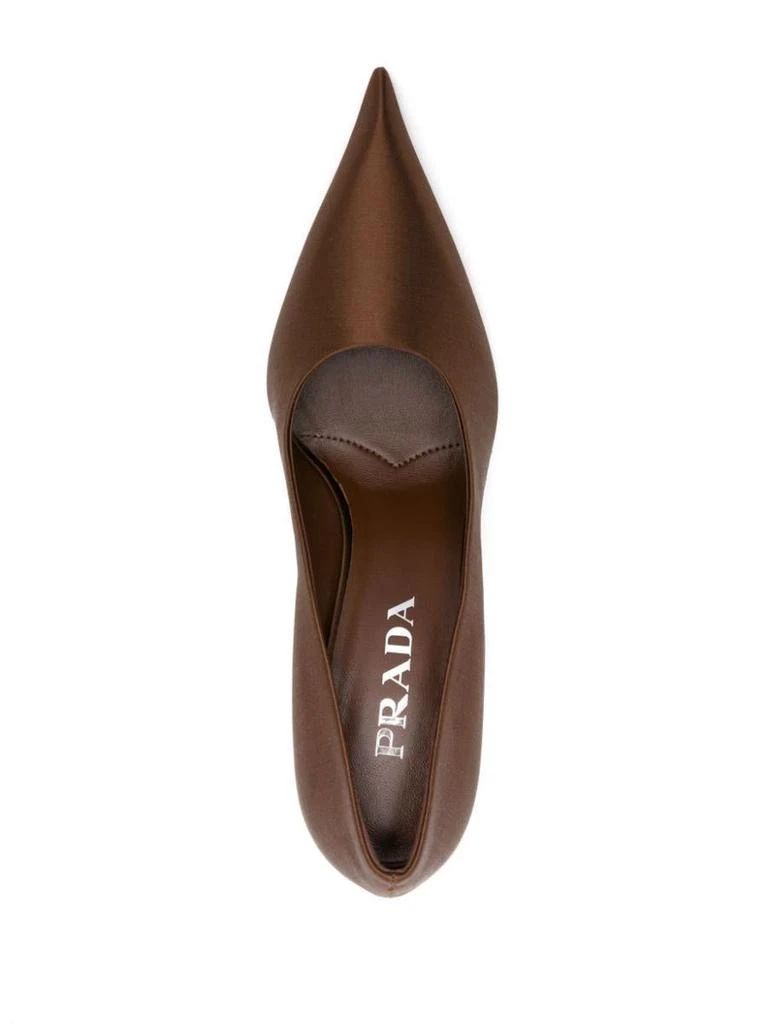 Prada Prada Pointed-Toe Satin Pumps 4