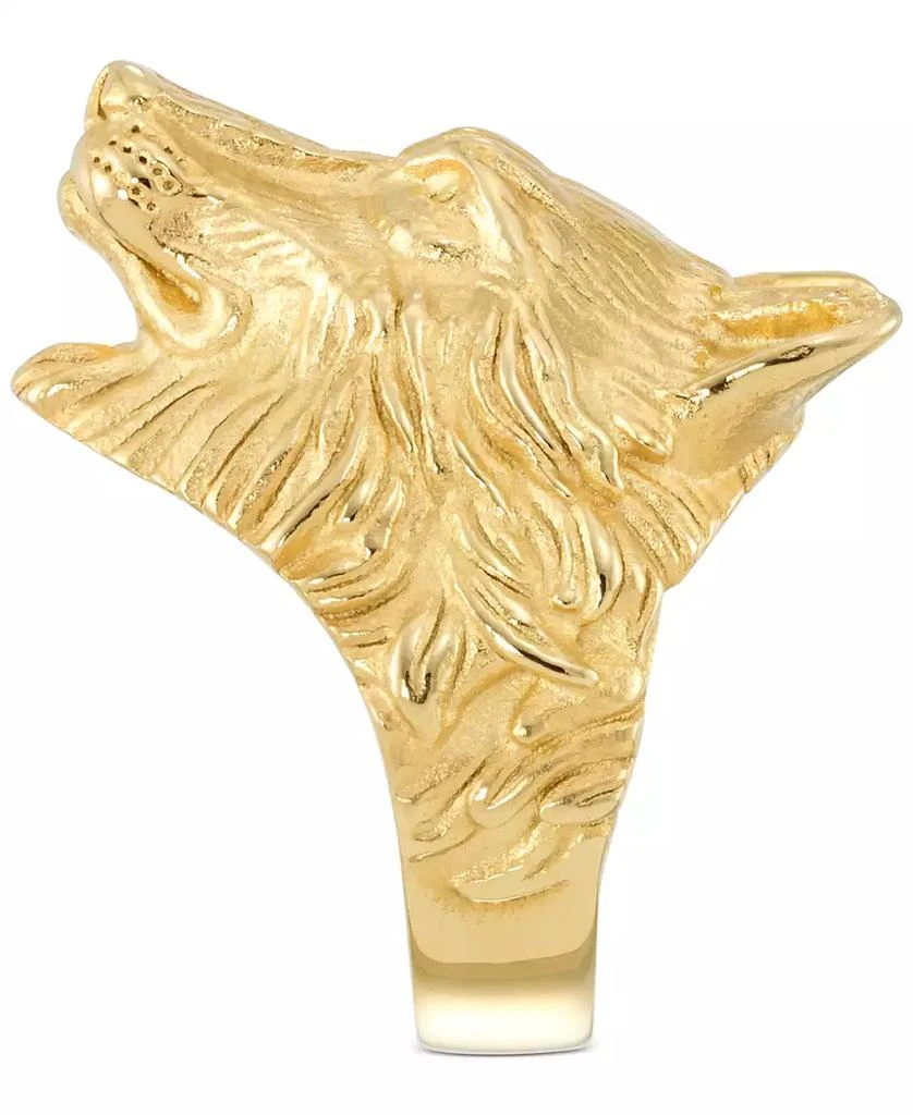 LEGACY for MEN by Simone I. Smith Men's Wolf Ring in Yellow Ion-Plated Stainless Steel 3