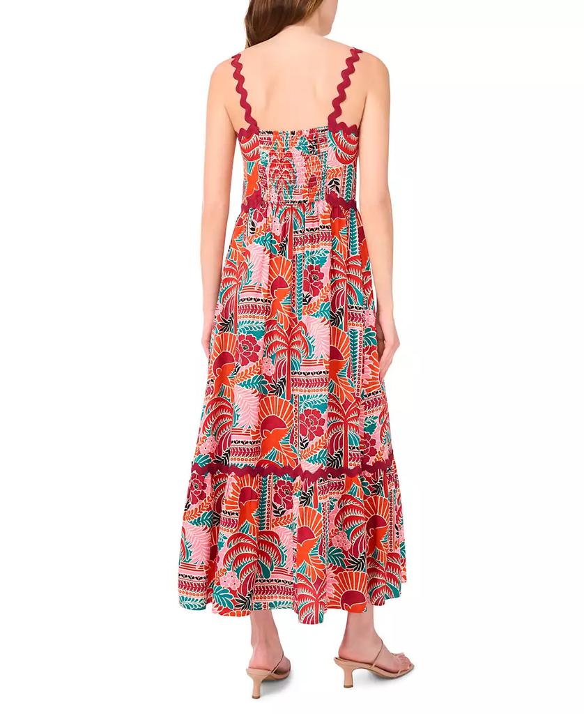 MSK Women's Sleeveless Square-Neck Maxi Dress