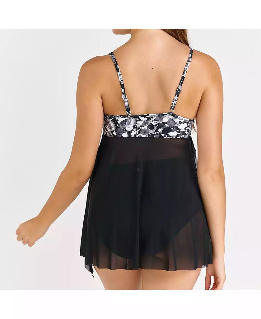 Calypsa Plus Size Calysa 3in1 Adjustable Strap Tankini Swim Top