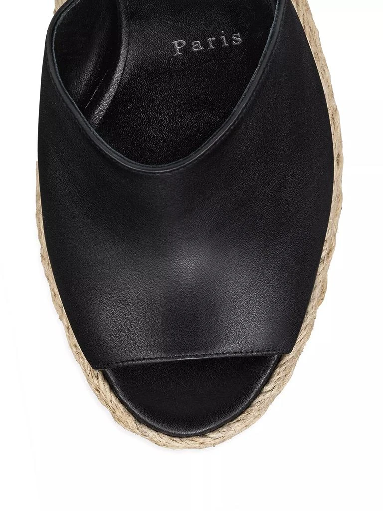 Christian Louboutin Ariella Zeppa 130MM Leather Wedge Mules 4