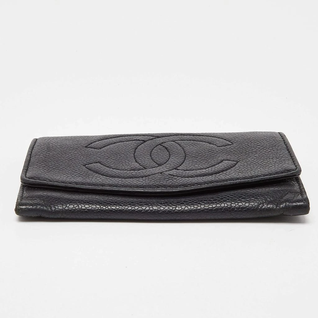 Chanel Chanel Black Caviar Leather CC Timeless Continental Wallet 7