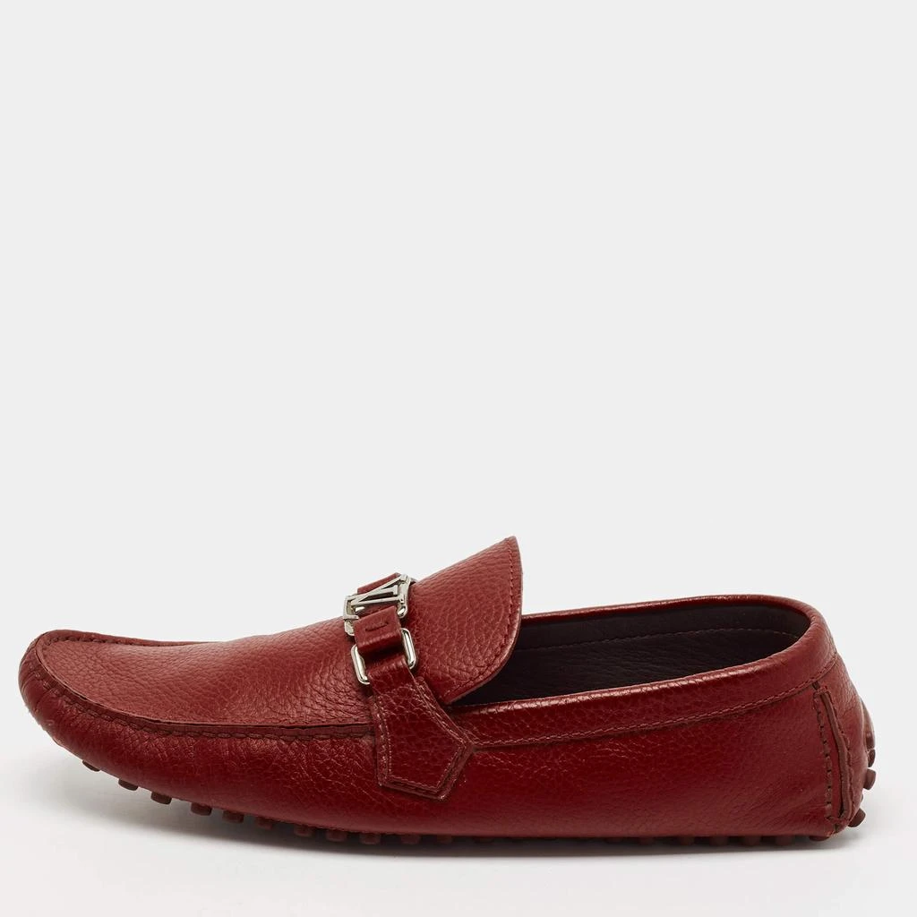 Louis Vuitton Louis Vuitton Burgundy Leather Hockenheim Loafers Size 44 1