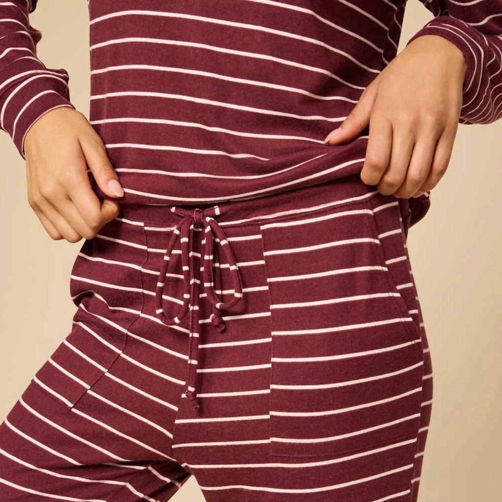 SOFTiES Softies - Cloud Soft Striped Dream Jersey Crew Neck Lounge Set 3