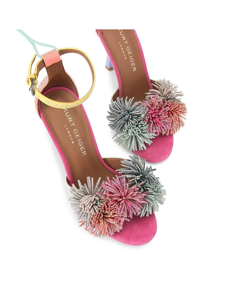 Kurt Geiger Women's Pom Pom Ankle Strap Sandals 3