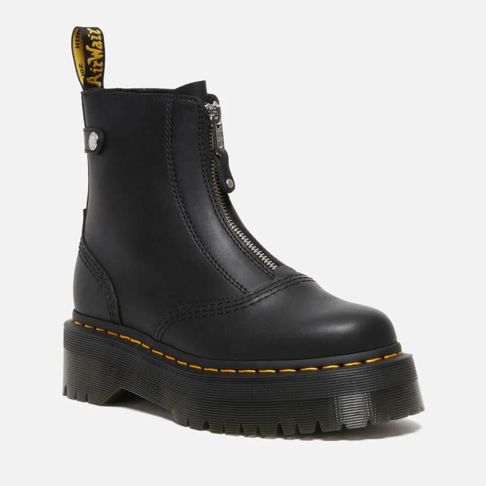 Dr. Martens DR. MARTENS JETTA ZIP FRONT LEATHER BOOTS 1