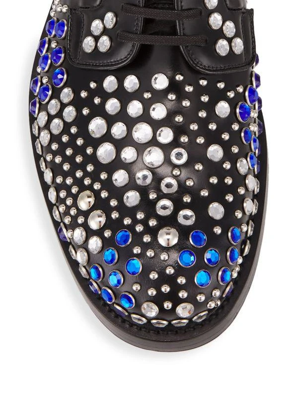 Prada Studded Leather Oxfords 4