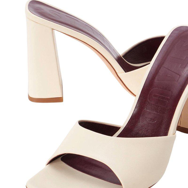 STAUD Sloane Heel Sandals In Cream
