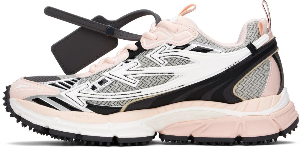Off-White Gray & Pink Be Right Back Sneakers 3