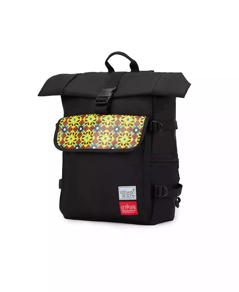 Manhattan Portage Visit Sicily Roll Top Buckle Backpack 3