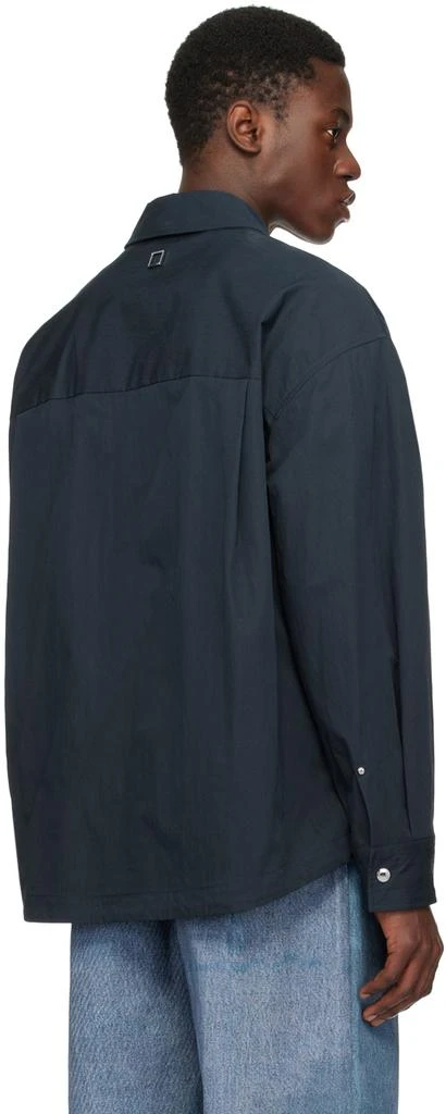 WOOYOUNGMI Navy Drawstring Shirt 3