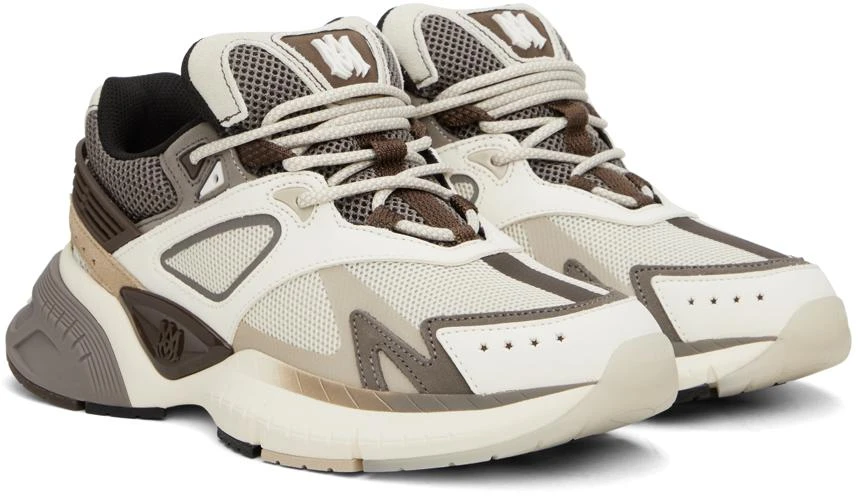 AMIRI Brown & Off-White MA Runner Sneakers 4