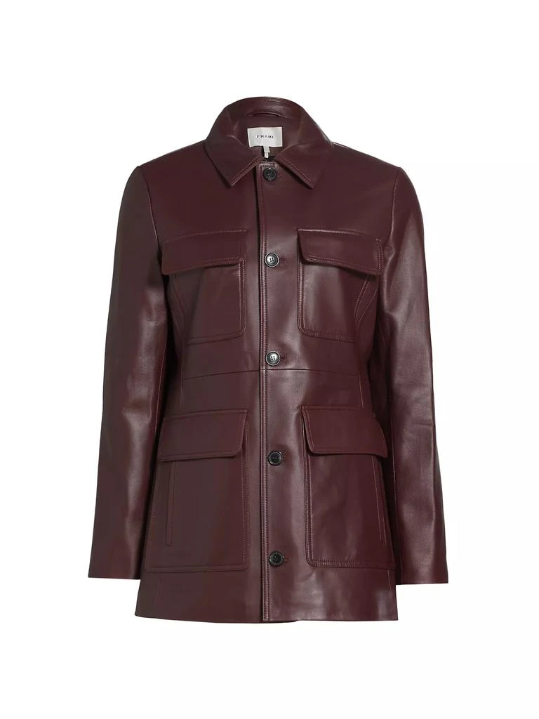 FRAME Leather Safari Jacket 1