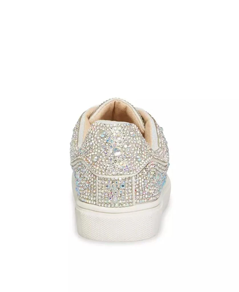 Betsey Johnson Little and Big Girls Sidny Rhinestone Sneakers 3