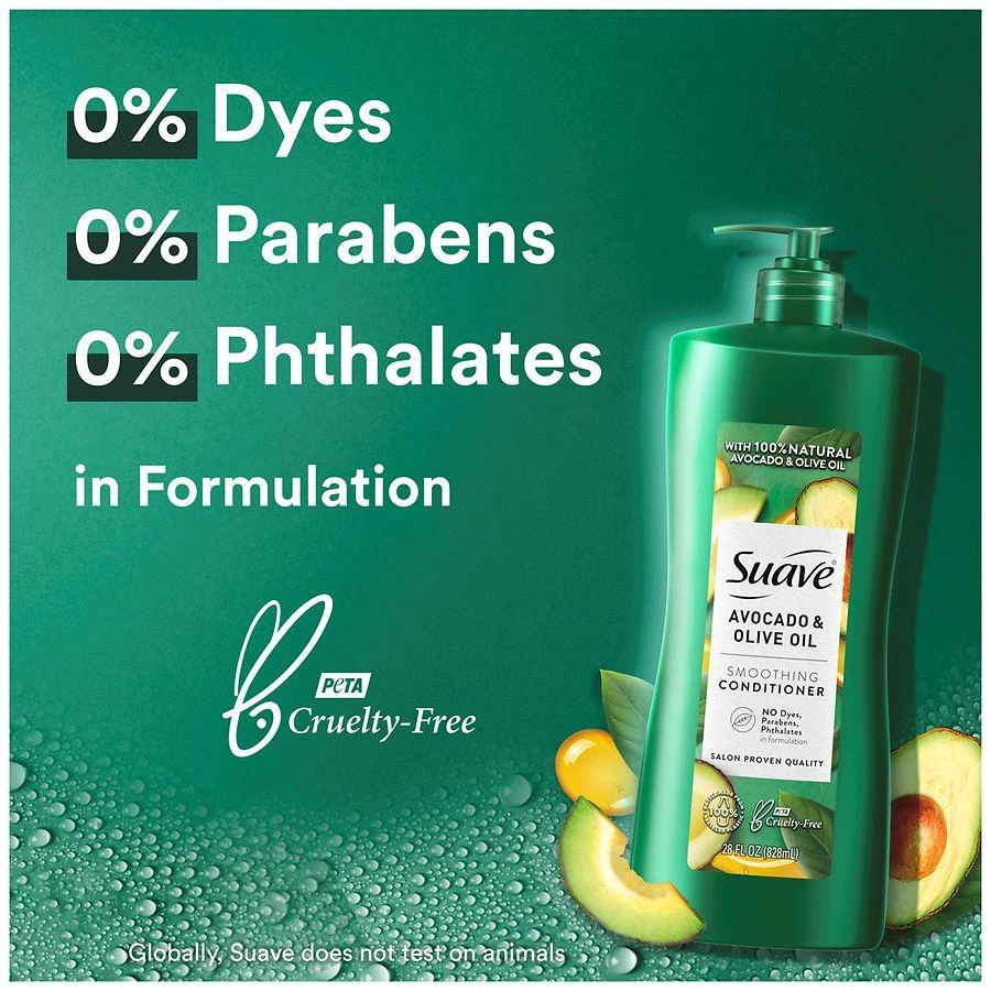 Suave Smoothing Conditioner Avocado + Olive Oil 5