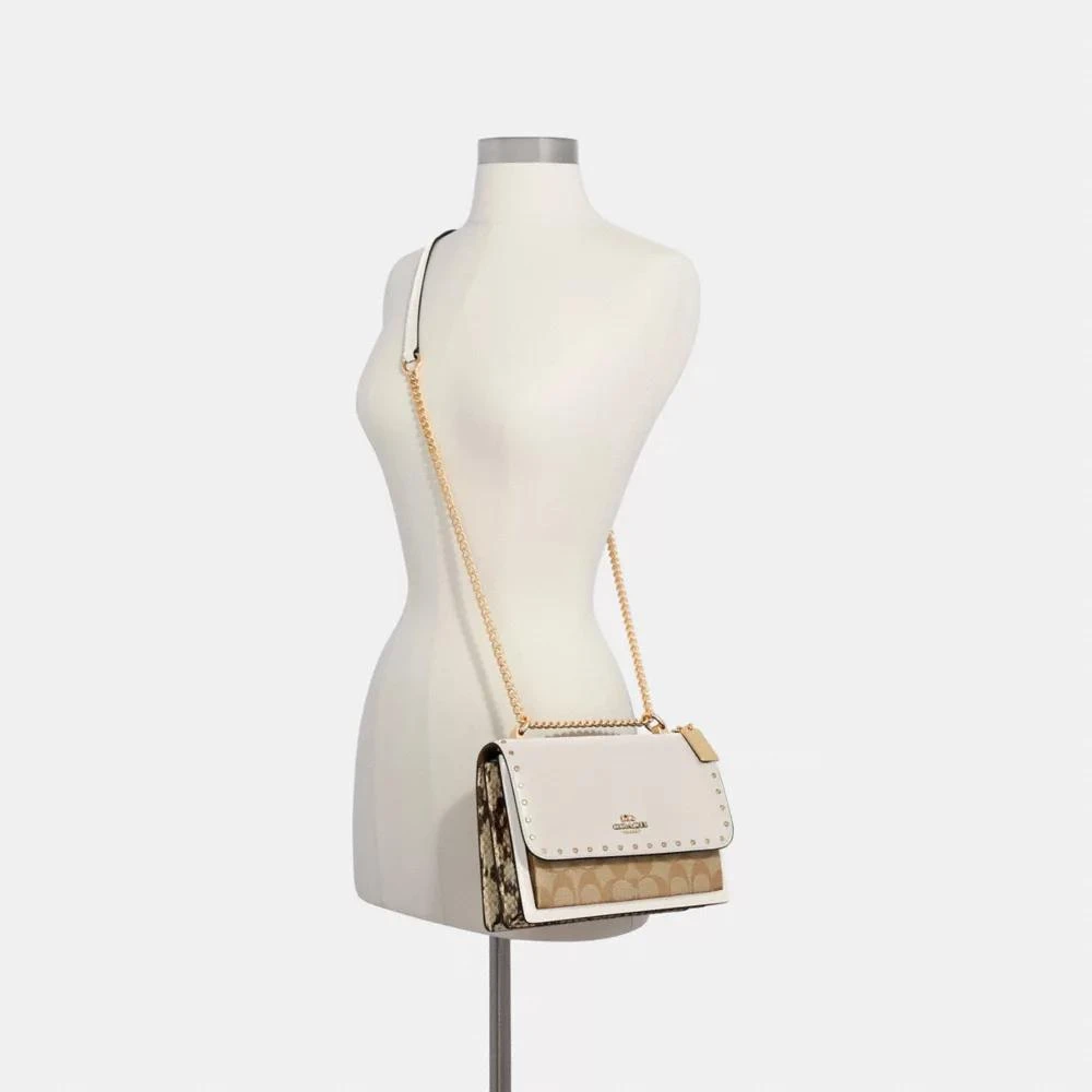 Coach Klare Crossbody Bag In Signature Canvas With Rivets 5