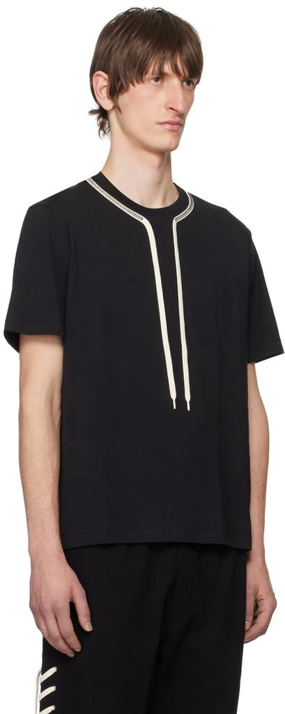 Craig Green Black Flatlock Lace T-Shirt 2
